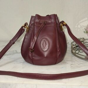 Authentic Cartier crossbody bucket bag